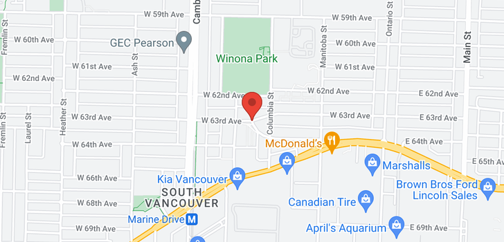 map of 25 388 W 64TH AVENUE